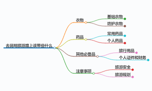 去昆明旅游路上该带些什么,昆明旅游路上必备物品清单